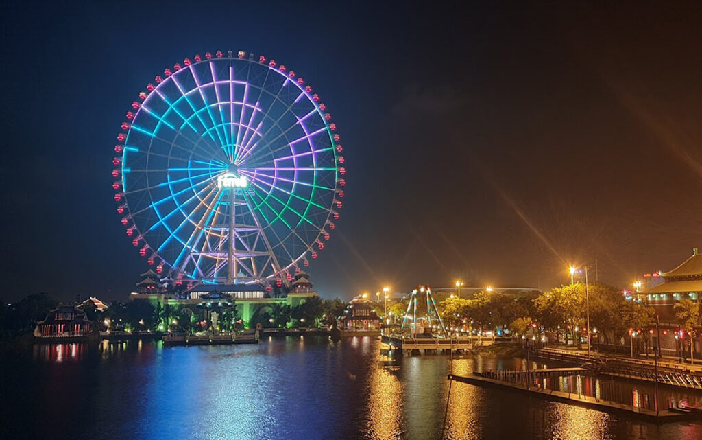 Led Ferris Wheel dmx512 control pixel lighting